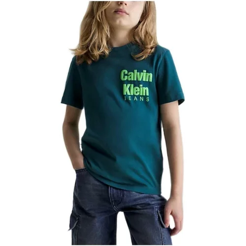 Calvin Klein Jeans Majice s kratkimi rokavi - Zelena