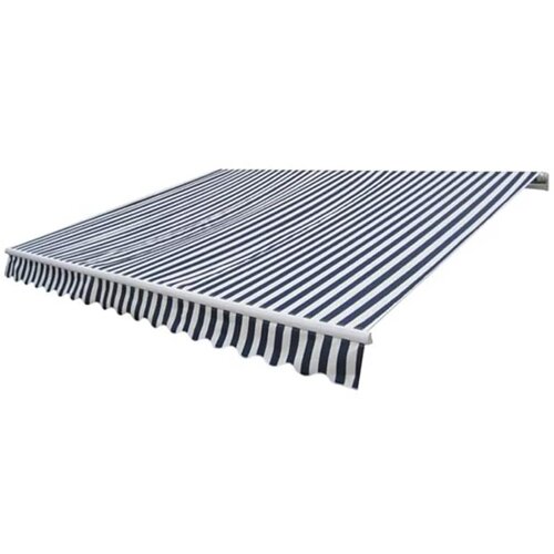 VidaXL Ročno zložljiva tenda 300 cm modro/bela Slike