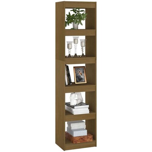 VidaXL knjižna omara za razdelitev prostora medeno rjava 40x30x167,5cm Slike