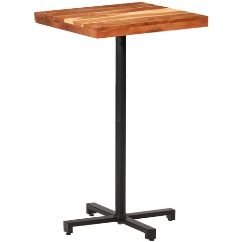 vidaXL Barski stol četvrtasti 60 x 60 x 110 cm masivno bagremovo drvo