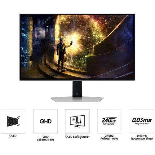 Samsung 27" Odyssey G61SD monQHD 2560x1440, 240Hz, OLED0.03ms, 250cd, 2xHDMI, DP, 2xUSB Cijene