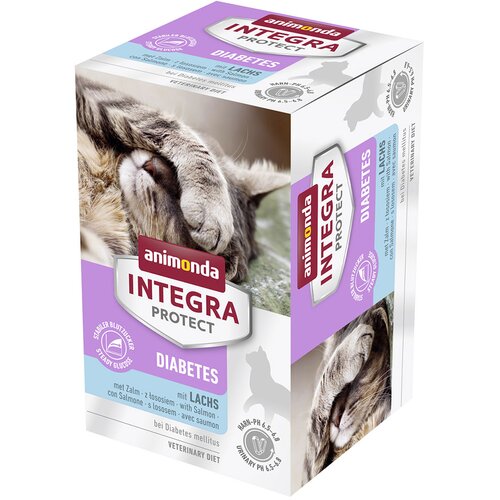 Animonda Integra Protect Adult diabetes pladnji 24 x 100 g - Z lososom Cijene