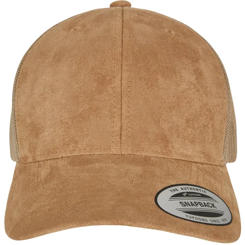 Flexfit Suede Leather Trucker Cap khaki