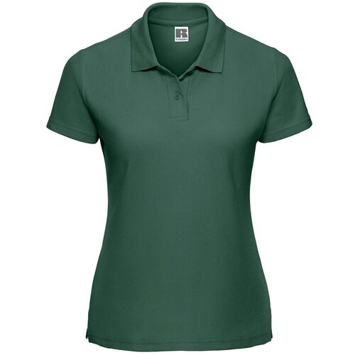 RUSSELL Polycotton Women&amp;#039;s Green Polo Shirt Slike