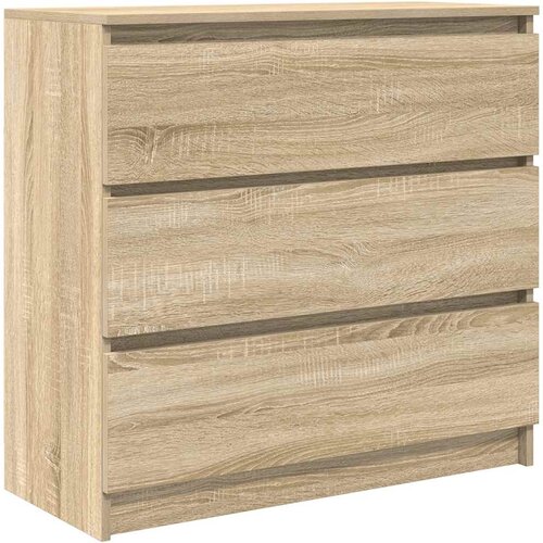  Komoda boja hrasta sonome 80x35x76 cm od konstruiranog drva Slike