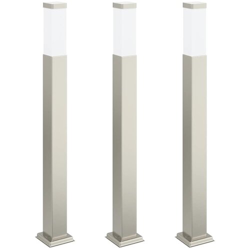 vidaXL Stupić za zidne lampe 3 kom 80 cm nehrđajući čelik IP44 Cene