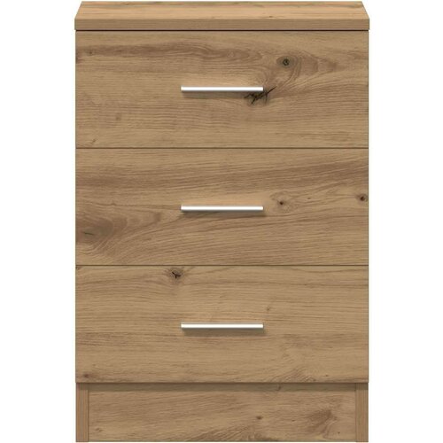 VidaXL Noćni ormarić Artisan hrast 38x35x55 cm izrađeno drvo Slike
