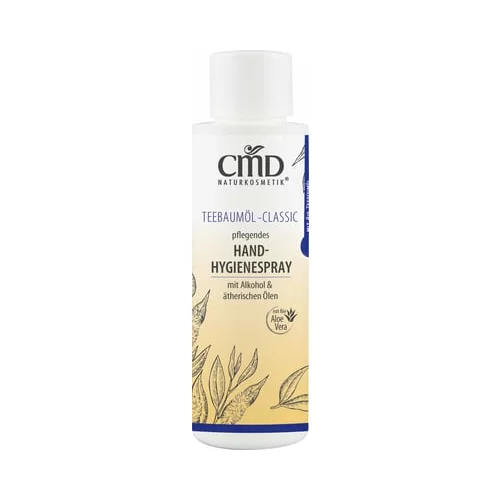 CMD Naturkosmetik negovalno razpršilo za higieno rok "olje čajevca" - 100 ml s kapalko