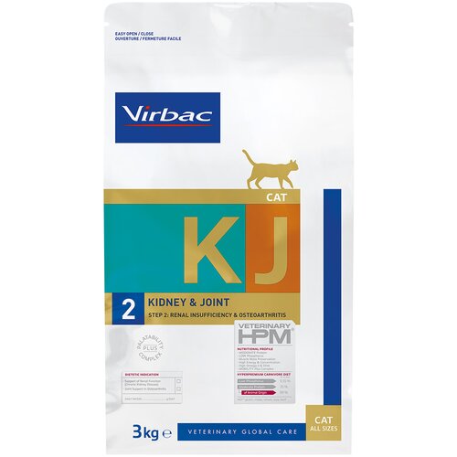 Virbac Veterinary HPM Cat Kidney & Joint Support KJ2 - 2 x 3 kg Cijene