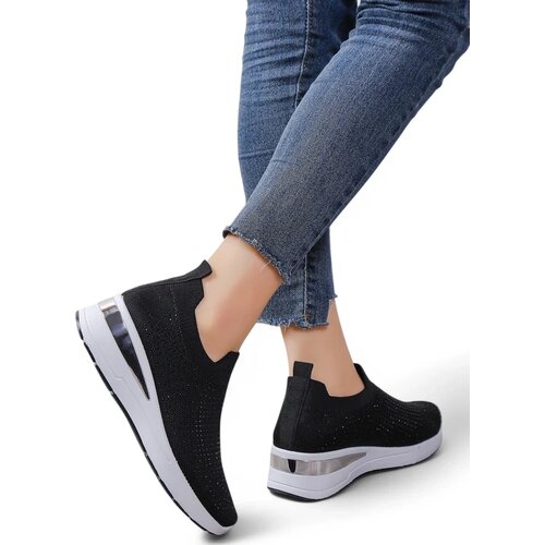 Resti Women's slip-on sneakers on a wedge with rhinestones Qelavise Cijene