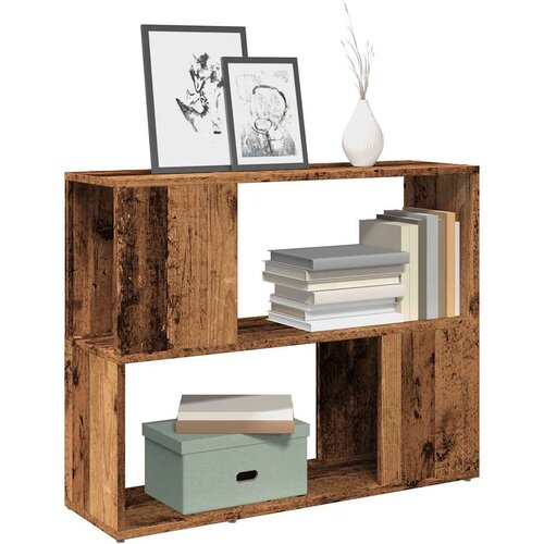vidaXL Book Cabinet/Room Divider Old Wood 80x24x63 cm Cene