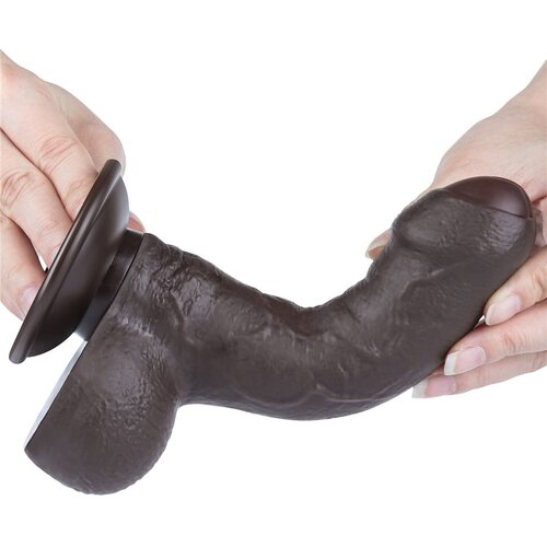 Lovetoy 2024 Dildo Lovetoy Sliding Skin Dual Layer Black 7&amp;#039;&amp;#039; Slike