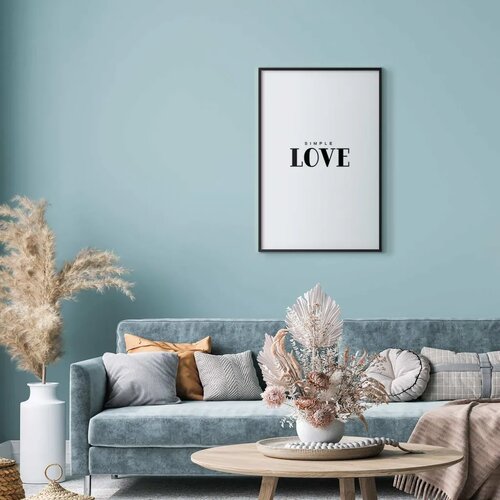  Plakat - Simple Love 21x30 Crni okvir s margom Cene