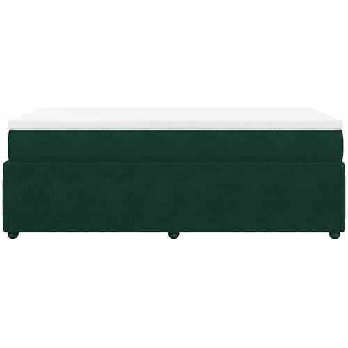 Box spring krevet s madracem tamnozeleni 100x200 cm bar&amp;scaron;unasti Slike