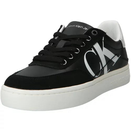 Calvin Klein Jeans Superge Classic Cupsole Laceup Mix Lth YW0YW01057 Black/Bright White/Silver BEH