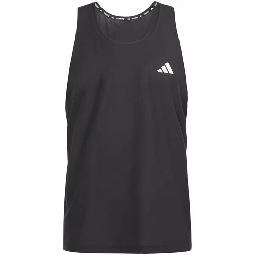 Adidas Funkcionalna majica 'Own The Run' črna / bela