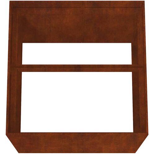  Posuda za sadnju 80 x 80 x 80 cm od čelika COR-TEN Slike