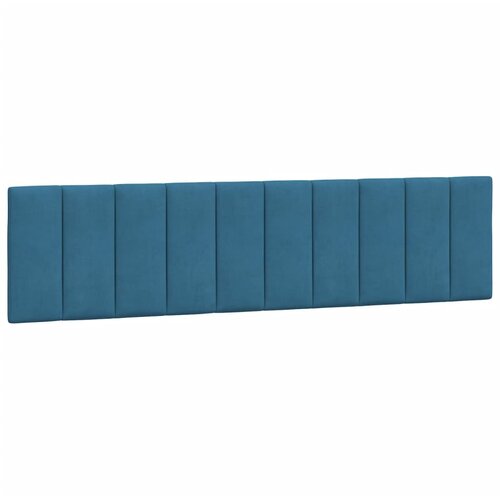 VidaXL Vzglavna stranica modra 200 cm žamet, (21059191) Slike