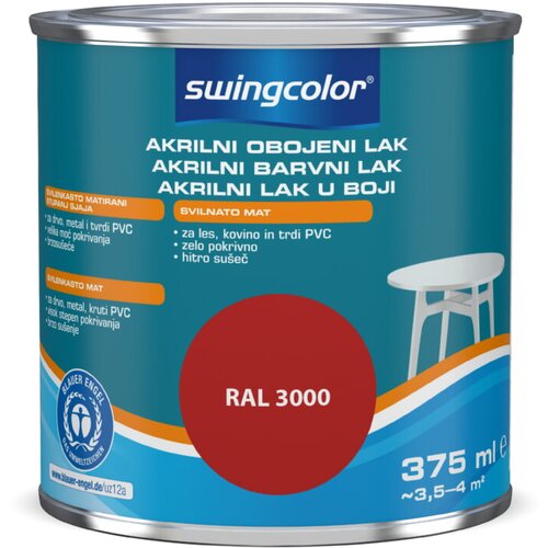 SWINGCOLOR Lak u boji (Rubin crvena, 375 ml, Svilenkasti mat) Slike
