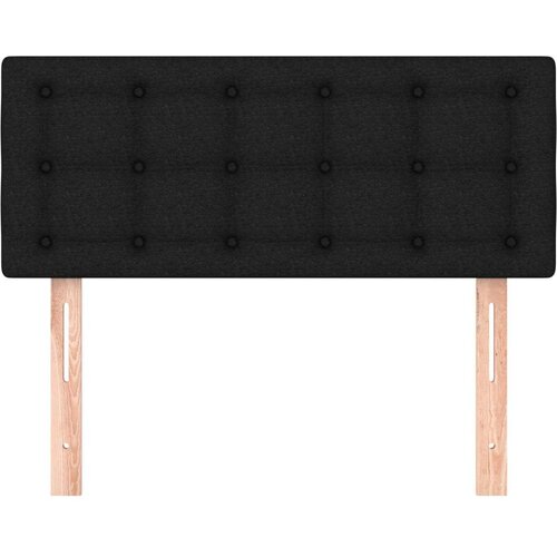  Uzglavlje crno 80 x 5 x 78/88 cm od tkanine Slike