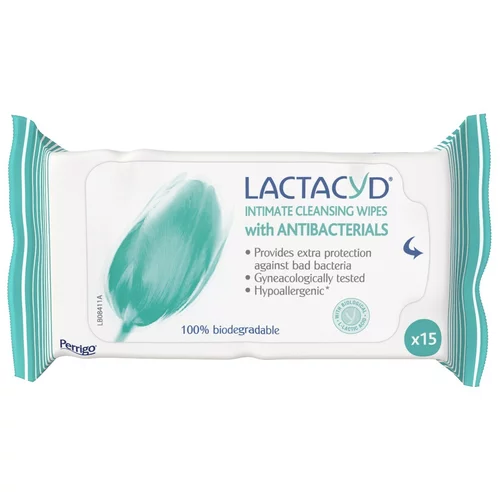 Lactacyd Antibacterials, robčki za intimno nego