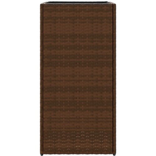 Vrtne sadilice 2 kom smeđa 40 x 40 x 80 cm od poliratana Slike