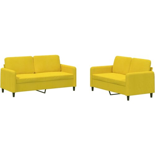 vidaXL 2-dijelni set sofa žuti baršunasti Cijene