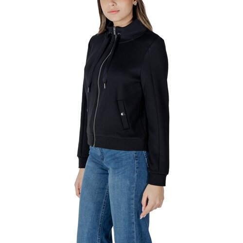 Street One Puloverji LTD QR zipper jacket w.strings 322579 Črna Cene