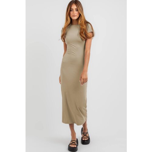 Madmext Dress - Beige - Bodycon Slike