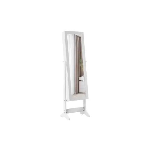  Samostojeći ormar saogledalom za nakit 144cm Beli Slike