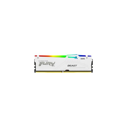 Kingston DDR5 64GB (2x32GB) 6000MHz CL36 DIMM [FURY Beast] White RGB EXPO Slike