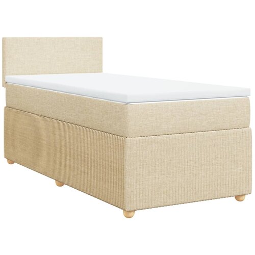 Maison Chic Box spring postelja - Vzmetna postelja z vzmetnico krem 90x200 cm blago SL23910, (21879999) Slike