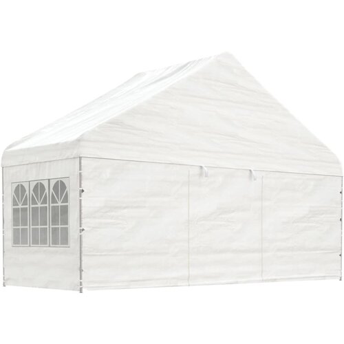 vidaXL Paviljon s streho bel 5,88x2,23x3,75 m polietilen, (20800910) Cene
