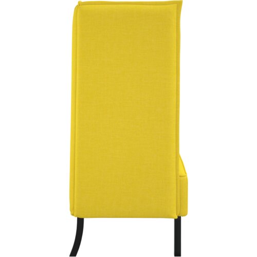 SOFA s visokim naslonima Svijetlo žuta 109x56x121 cm Tkanina Slike