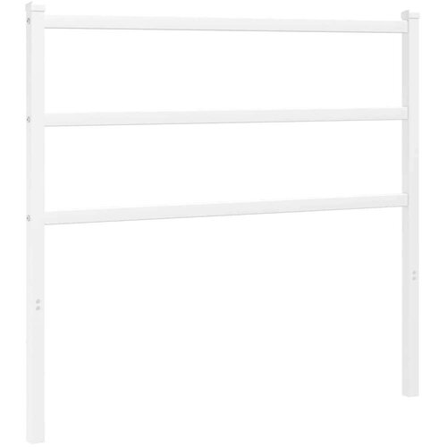  Metalno uzglavlje bijelo 107 cm Slike