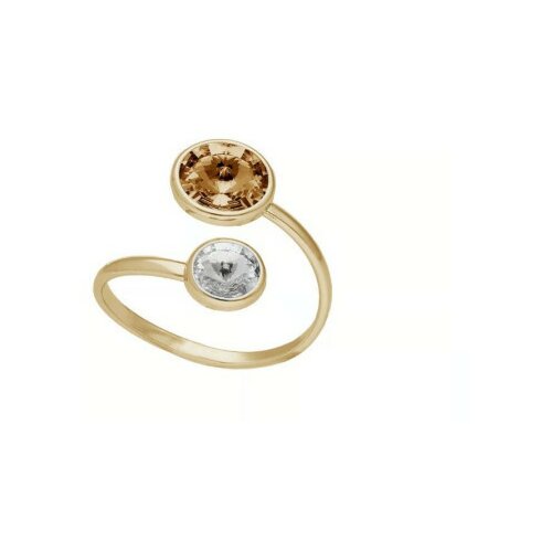 Vittoria Ženski victoria cruz basic xs double light topaz gold prsten sa swarovski kristalima ( a4224-06da ) Slike