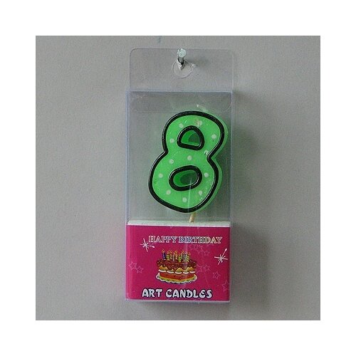  Svećica BROJ 8 visina9cm Cene