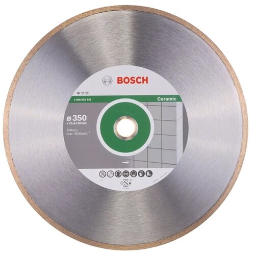 Bosch PROFESSIONAL diamantna rezalna plo&amp;scaron;ča za keramiko 350-30/25,4 2608602541 1 kos Slike
