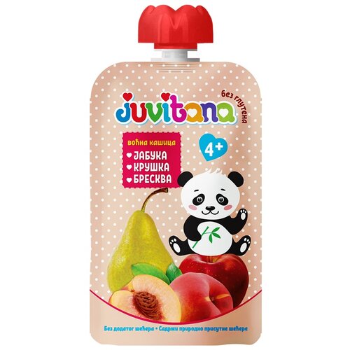 Juvitana voćna kašica jabuka kruška i breskva 100gr pouch Cene