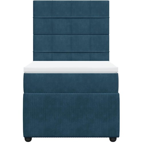 Box spring krevet s madracem tamnoplavi 100x200 cm bar&amp;scaron;unasti Slike
