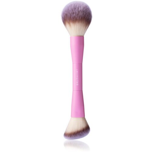 BrushArt Double Duty Blush &amp;amp; Powder brush čopič za rdečilo obojestranski 1 kos Slike
