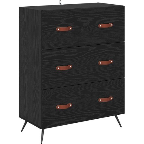  Komoda Crni Hrast 69 5 x 34 x 90 cm Konstrukcijsko drvo - Crni hrast Cene