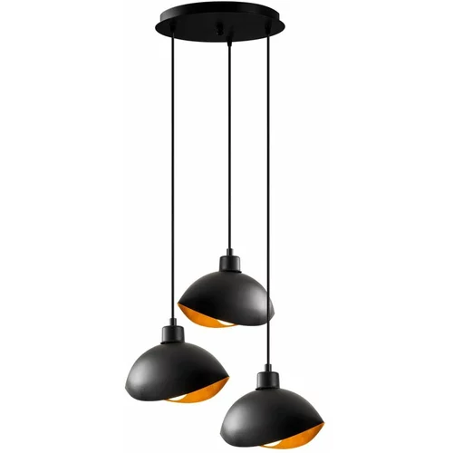 Opviq lights Crna viseća svjetiljka s metalnim sjenilom ø 50 cm Sivani –