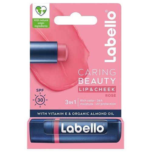 Labello caring beauty rose 4,8g Slike