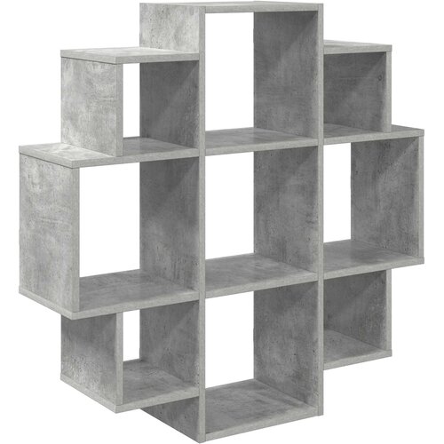  Polica na zidu Betonska siva 90 x 25 x 90 cm Konstruirano drvo Slike