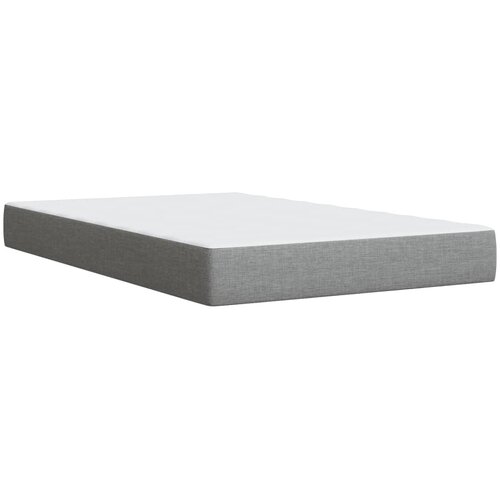  Krevet s oprugama i madracem svjetlosivi 120x190 cm od tkanine Slike
