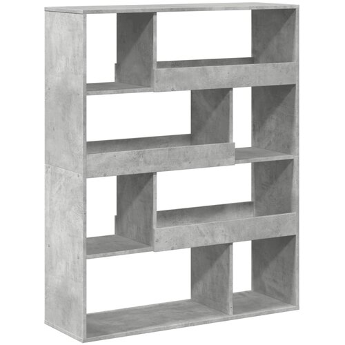 Maison Chic Knjižna omara - Knjižni regal betonsko siva 100x33x125,5 cm inženirski les, (21724631) Slike