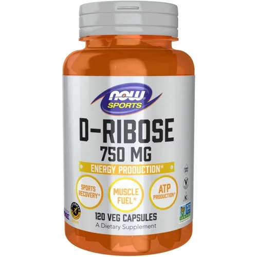 Now Foods D-riboza NOW, 750 mg (120 kapsul)