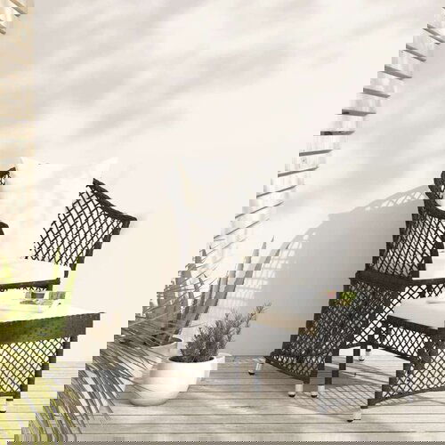  2-dijelna vrtna garnitura od poliratana s jastucima crna Cijene