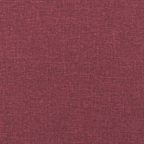  3-dijelni set sofa s jastucima crvena boja vina od tkanine Slike